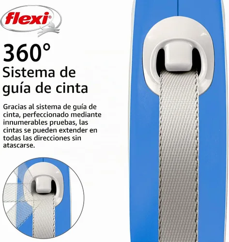 Vista 2 de FLEXI New Comfort - Correa retráctil para perro (cinta), ergonómica, duradera y sin enredos, correa para caminar para perros de hasta 132 libras, 16