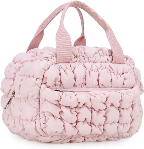 Vista 6 de MOV COMPRA Bolsa de almuerzo para mujer, bolsas de almuerzo aisladas, lonchera hielera (beige)