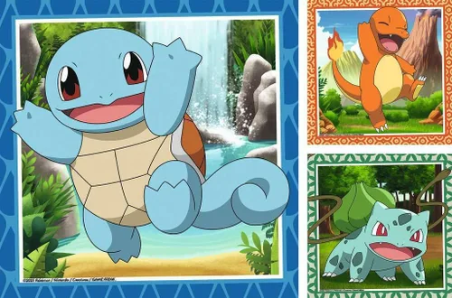 Vista 2 de Ravensburger Rompecabezas clásicos de Pokémon para niños de 5 años en adelante, 3 x 49 piezas