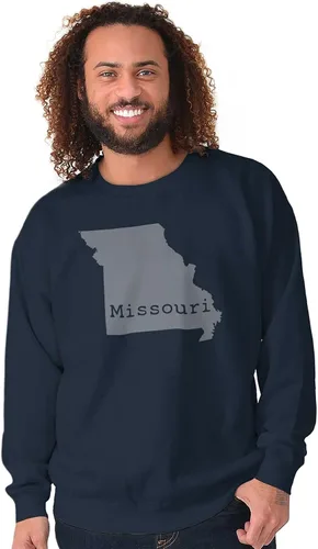 Vista 4 de Missouri State Map Shape Souvenir MO Pride - Sudadera para hombre