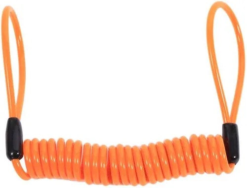 Vista 7 de VGEBY1 Cable de bloqueo de disco, cable de recordatorio de motocicleta, cable de bloqueo de disco de 4.9 ft, bloqueo de alarma de seguridad