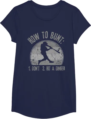 Vista 31 de Cómo Bunt Don't Hit A Dinger - Camiseta divertida de béisbol y sóftbol, Negro, S