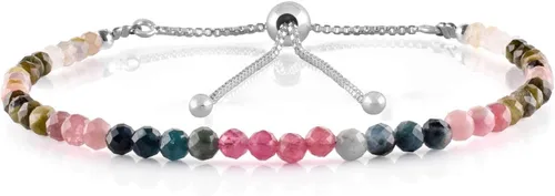 Vista 8 de Pulsera bolo de cuentas micro de piedras preciosas multicolor