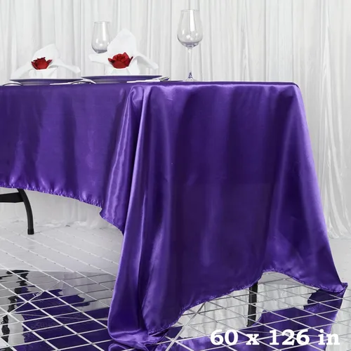 Vista 5 de Balsa Circle Mantel rectangular lavable de satén de color liso para fiesta de Halloween, 6 piezas de 60 x 102 pulgadas, color naranja, suministros