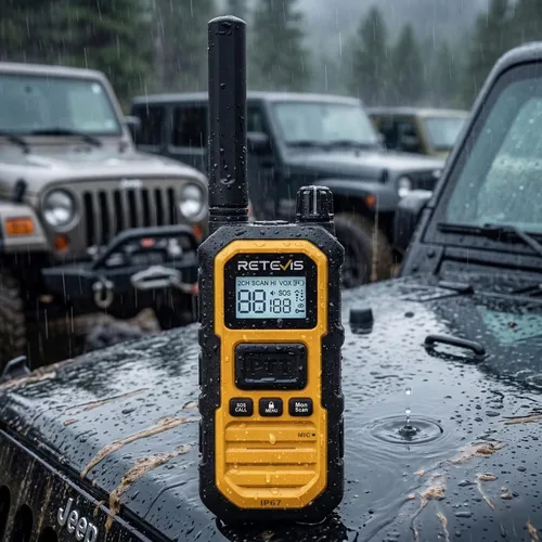 Vista 10 de Retevis RB48PLUS GMRS Walkie Talkies de largo alcance, IP67 impermeable
