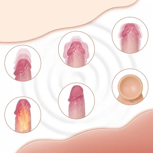 Vista 5 de Dilbo - Juguete realista de silicona para mujer, con control remoto para jugar con manos libres (7.87 pulgadas, 10)