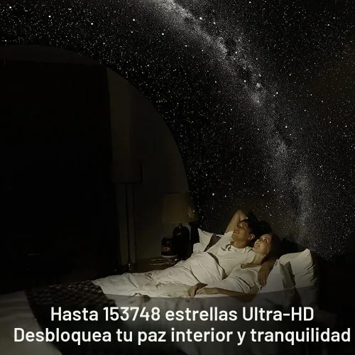 Vista 7 de Proyector de galaxia para dormitorio, proyector de estrellas de planetario, luz nocturna de galaxia ultra transparente con 13 discos Galaxy Marfil