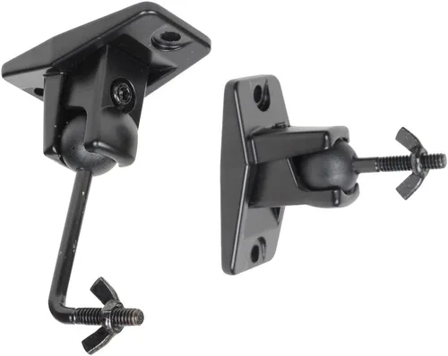 Vista 8 de VideoSecu 5 Negro Universal Satélite y Audio Altavoz Soporte de Montaje para Pared o Techo MS40B5 WM6