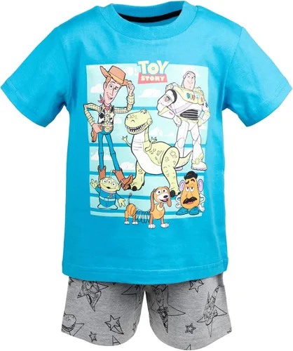 Vista 3 de Disney Lion King Pixar Toy Story - Camiseta sin mangas y pantalones cortos de Mickey Mouse Cars de 3 piezas
