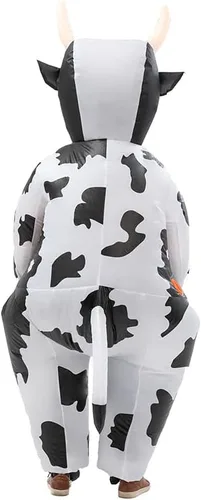 Vista 3 de ISTOOLL Disfraz inflable de Pascua disfraz de vaca inflable de Navidad divertido cosplay fiesta festival mascarada traje de aire inflable de cuerpo