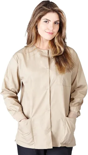 Vista 21 de Natural Uniforms - Chaqueta de Scrub para Calentamiento Negro