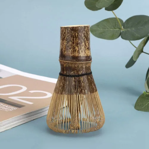 Vista 8 de Fdit Batidor de té verde matcha, cepillo japonés, accesorios de té para hacer té (120 puntas)