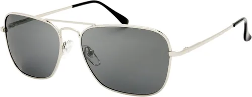 Vista 26 de The Fresh Gafas de sol polarizadas con marco de metal retro clásico, gafas de sol rectangulares