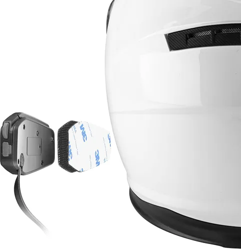 Vista 5 de Interphone Cellularline, Intercomunicador para motocicleta con Bluetooth y comunicación de malla, modelo U-Com 16, hasta 4 motores, distancia 1.0
