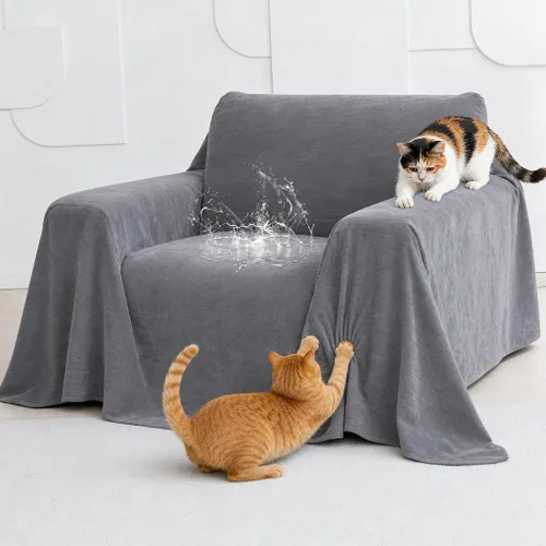 Vista 34 de Protector de muebles contra arañazos para gatos, antideslizante, impermeable, para mantener alejados a los gatos, protectores de sofá aptos