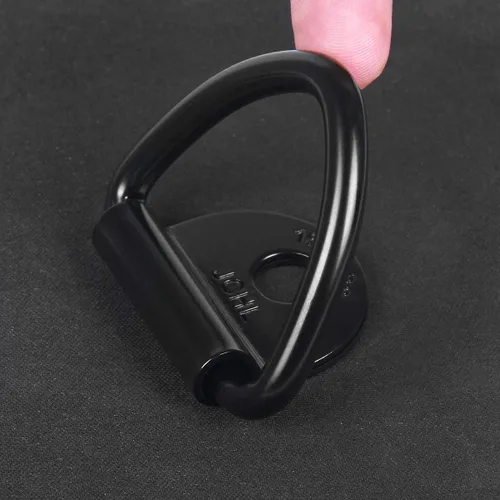 Vista 4 de Anclajes de amarre de carga, 10 piezas de anillo en V de acero de 2 pulgadas de diámetro, anclaje para remolque para carga en camiones, camionetas