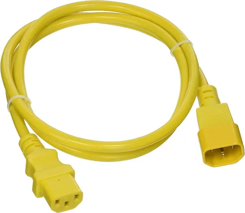 Vista 78 de Cable de alimentación C2G, cable de extensión corto, cable de extensión de alimentación, cable de alimentación de bloqueo, 10A, 250V, negro, 1 pie