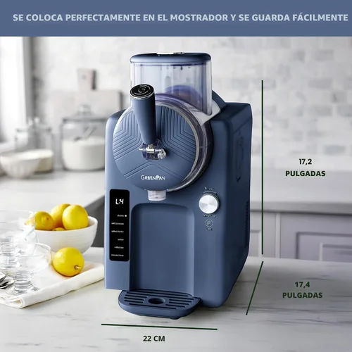 Vista 5 de GreenPan Frost, máquina para hacer helados y máquina para hacer slushies, helado suave, sorbete, margaritas, batidos, yogur helado, sin necesidad