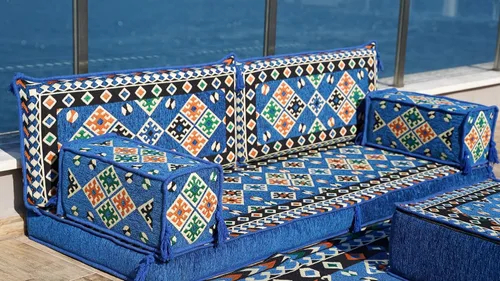 Vista 4 de arabicsofa Juego de Asientos para Suelo Turco – Asientos Orientales para Sala de Estar