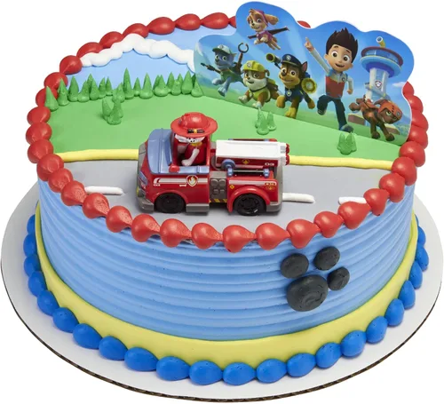 Vista 3 de Paw Patrol Just Yelp for Help Marshall - Decoración para tartas Juego