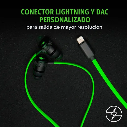 Vista 2 de Razer audífonos cabeza de martillo iOS Verde