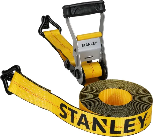 Vista 16 de STANLEY S10002-12 Correas de trinquete negras/amarillas de 1" X 12' - Carga de trabajo segura de 500 LBS / Fuerza de rotura de 1,500 LBS, paquete