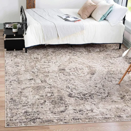 Vista 23 de Unique Loom Portland Collection Astoria - Alfombra rectangular (9 x 12 pies, rectangular, azul/marfil)
