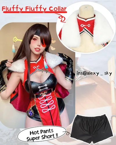 Vista 5 de NSPSTT Genshin Impact Cosplay Beidou Cosplay traje de Halloween disfraz para mujeres
