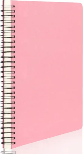 Vista 11 de EUSOAR - Cuaderno rayado A5 con espiral, para escritura, viajes, notas, diario, bocetos, para estudiantes, oficina, negocios, tapa de 3