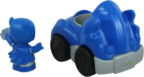 Vista 7 de Fisher Price Little People DC Super Friends, Imaginext DC Superhero Toys, creativos, juguetes educativos, Batman y Batmobile, hacen que los tiempos