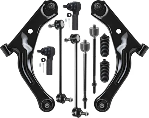 Vista 509 de Detroit Axle - Kit de suspensión frontal de 10 piezas para Dodge Avenger 2008-2014, Chrysler Sebring 2007-2010, 2 brazos de control inferiores, 2