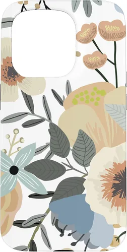 Vista 14 de iPhone 16 Boho Wildflower Garden Earth Tone Botanical Floral Pattern Case