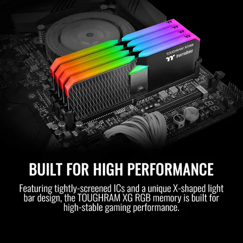 Vista 3 de Thermaltake TOUGHRAM XG RGB DDR4 4000MHz 16GB (8GB x 2) 16,8 millones de colores RGB Alexa/Razer Chroma/Placa base de 5 V, memoria RGB sincronizable