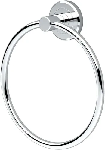 Vista 24 de Gatco 5712 Clarion - Toallero de mano montado en la pared para tocador de baño, accesorio de accesorios de baño acrílico y cromado