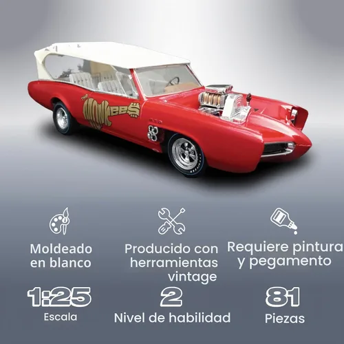 Vista 2 de MPC Monkeemobile - Kit de modelo de coche de TV a escala 1:25