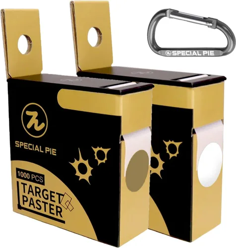 Vista 10 de Target Pasters Dispenser Box with 4/5 Inch Target Stickers, Self-Adhesive Shooting Targets Pasters for Shooting Range - USPSA,IPSC,IDPA, 1000 per Box