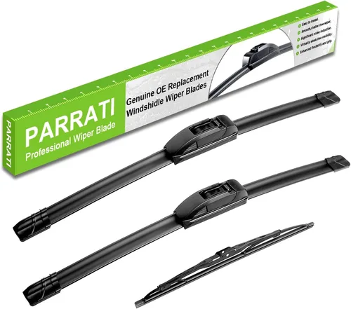 Vista 9 de PARRATI® - Limpiaparabrisas de repuesto de alto rendimiento con escobillas para parte trasera, para Jeep Wrangler 2007-2017 y Wrangler JK 2018