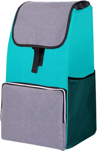 Vista 12 de Bolsa de repuesto para carrito de comestibles/carrito de compras - Bolsa de tela Oxford Trolley Waterproof Spare Bag with Side Pockets and Front