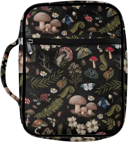 Vista 30 de Funda para la Biblia de Béisbol con Impresión de Agua y Fuego para Niños, Fundas Ligeras para la Biblia, Bolso de Mano para Estudio de la Biblia