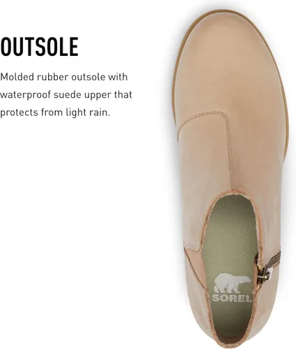 Vista 5 de SOREL Botas de cuero Evie con cremallera para mujer