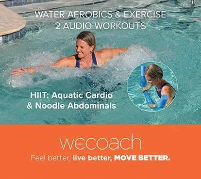 Vista 2 de 2 ejercicios acuáticos HIIT Cardio acuático y abdominales de fideos CD de audio