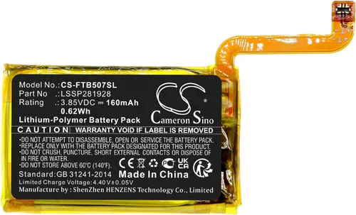 Vista 3 de Cameron Sino - Batería para Fitbit FB507, Versa 2 PN: Fitbit LSSP281928 160mAh / 0.62Wh