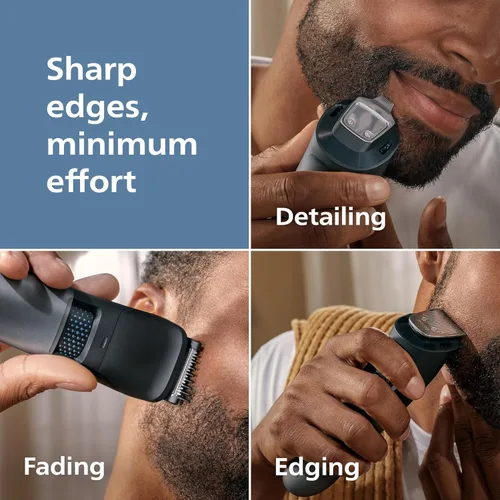 Vista 2 de Norelco Philips Recortador de barba Serie 7000, recortador 100% impermeable para hombres, 40 configuraciones de longitud de cabello, adaptabilidad