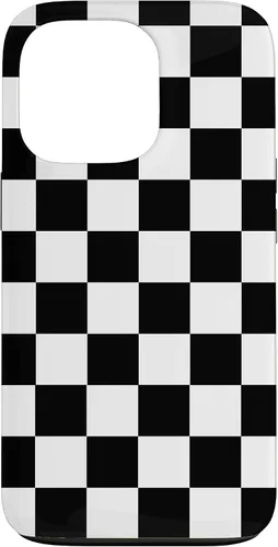 Vista 10 de Checked Chessboard Black Case for iPhone 17