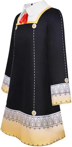 Vista 2 de HISHERTOY Yor Forger Disfraz para mujer, disfraz de Anya Forger para niños, disfraz de anime, espía familiar, vestido para fiesta