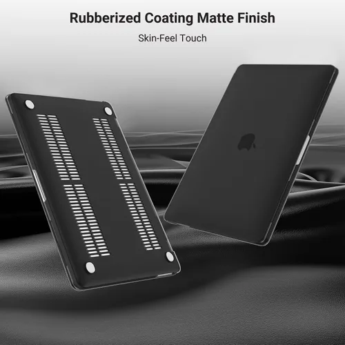 Vista 5 de MOSISO - Funda rígida de plástico para proteger la pantalla de MacBook Pro de 13 pulgadas, Negro