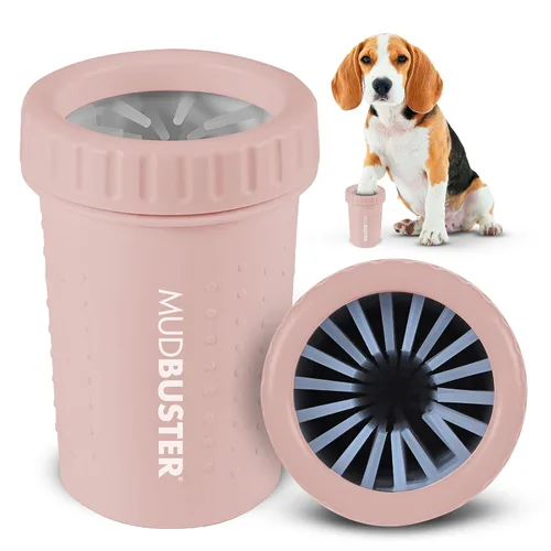 Vista 10 de Dexas MudBuster Limpiador portátil de patas para perros, grande, color blanco brillante, edición especial, suministros y accesorios de primera