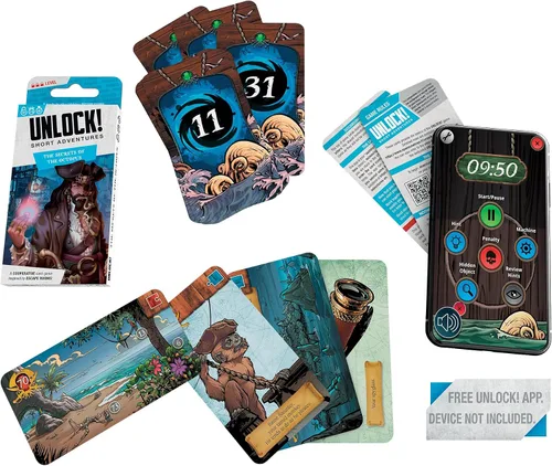 Vista 4 de Short Adventures 6: The Secrets of The Octopus - Juego de cartas inmersivo para niños y adultos, a partir de 10 años, 1-6 jugadores, 45 minutos