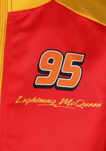 Vista 6 de Kit de Disfraz para Adultos Gorra y Chaleco del Equipo de Lightning McQueen de Pixar Multicolor