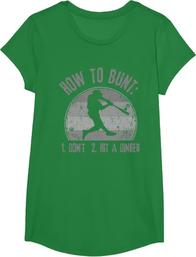 Vista 53 de Cómo Bunt Don't Hit A Dinger - Camiseta divertida de béisbol y sóftbol, Negro, S